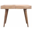 Benedict Acacia Solid Wood 2 Drawer Desk in White Wash Finish