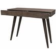 Benedict Acacia Solid Wood 2-Drawer Desk in Gray Wash Finish