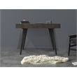 Benedict Acacia Solid Wood 2-Drawer Desk in Gray Wash Finish