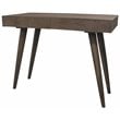 Benedict Acacia Solid Wood 2-Drawer Desk in Gray Wash Finish
