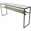 Orlando Cooper Cast Iron Console Table with Brass Cladded Shelf