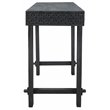 Jamboree Solid Wood Hand-Carved Console Table in Gray