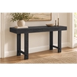 Jamboree Solid Wood Hand-Carved Console Table in Gray