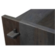 Jamboree Solid Wood Hand-Carved 2 Door Sideboard in Dark Gray