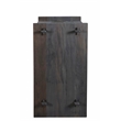 Jamboree Solid Wood Hand-Carved 2 Door Sideboard in Dark Gray