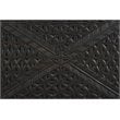 Jamboree Solid Wood Hand-Carved Trunk Box in Dark Gray