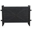 Jamboree Solid Wood Hand-Carved Trunk Box in Dark Gray