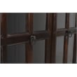 Aspen Solid Wood Cabinet with Glass Doors in Light Brown