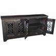 Durango 4-Door Solid Wood Buffet in Brown with Iron Accents
