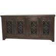 Durango 4-Door Solid Wood Buffet in Brown with Iron Accents