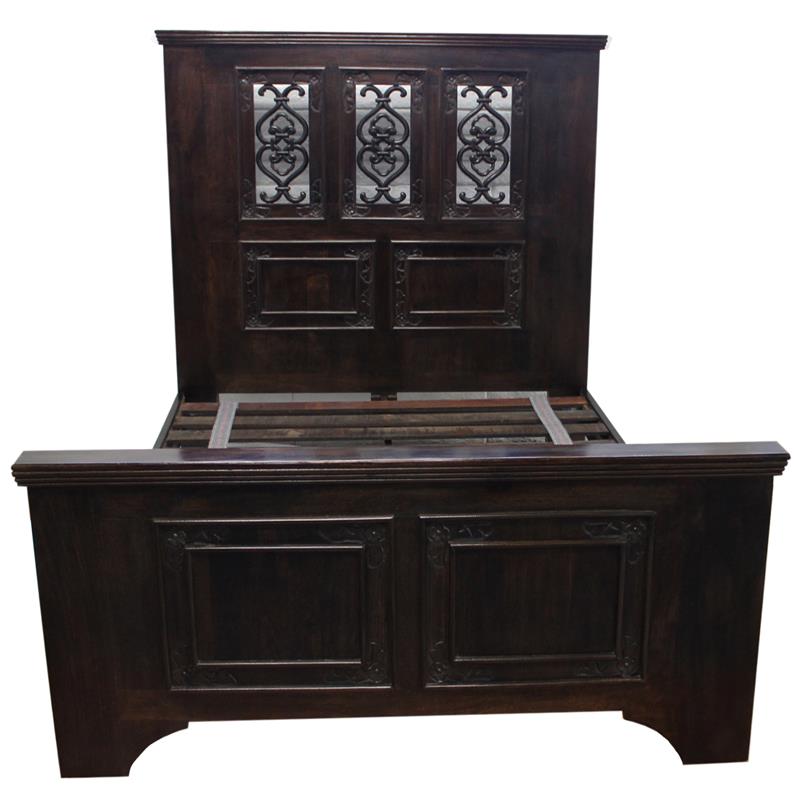 Durango Solid Wood King Bed in Brown