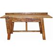 Golden Solid Wood 2 Drawer Student Desk in Natural