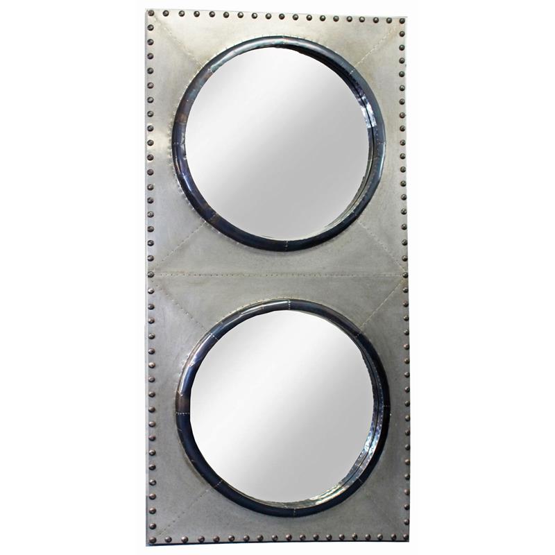 Orlando Cast Iron Sailor's Mirror in Silver