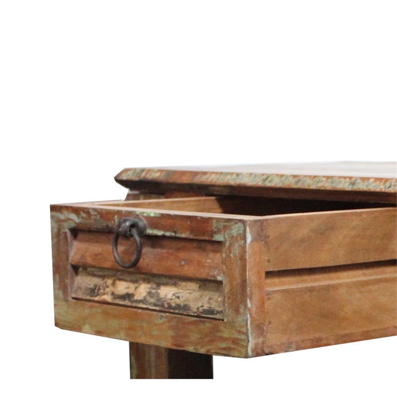 Trinidad Reclaimed Solid Wood 2-Drawer Cocktail Table in Multi-Color