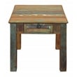 Trinidad 1-Drawer Solid Wood End Table in Multi-Color