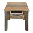 Trinidad 1-Drawer Solid Wood End Table in Multi-Color