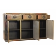 Mar Vista 3-Drawer 3-Door Sideboard with Copper Metal Cladding