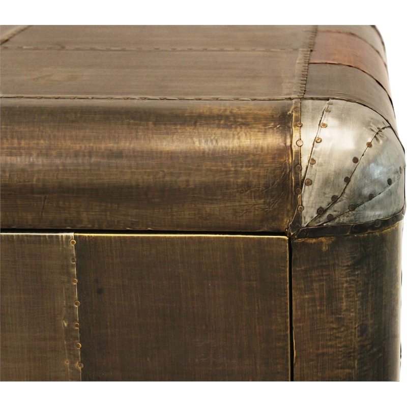 Mar Vista 3-Drawer 3-Door Sideboard with Copper Metal Cladding