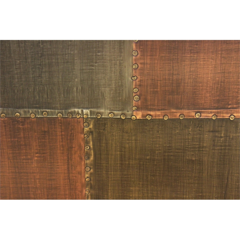 Mar Vista 3-Drawer 3-Door Sideboard with Copper Metal Cladding