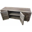 Norwalk 4-Door Solid Elm Wood Buffet in Brown Finish