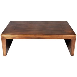 Mar Vista Way Metal Cladded Cocktail Table with Copper Finish