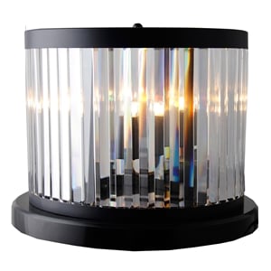 chloe crystal and black metal table lamp