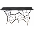 Collins Stone Console Table on Black Cast Iron Base