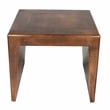 Mar Vista Way End Table with Copper-Finished Aluminum Cladding