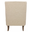 Boulter Lounge Chair with Solid Wooden Legs in Natural Linen Fabric
