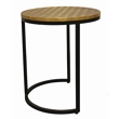 Jolt Nesting 3-Table Set in Brass Metal-Cladded Round Top