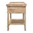 Anaheim Sunoma Solid Wood One Drawer Nightstand with Shelf in White Wash Finish