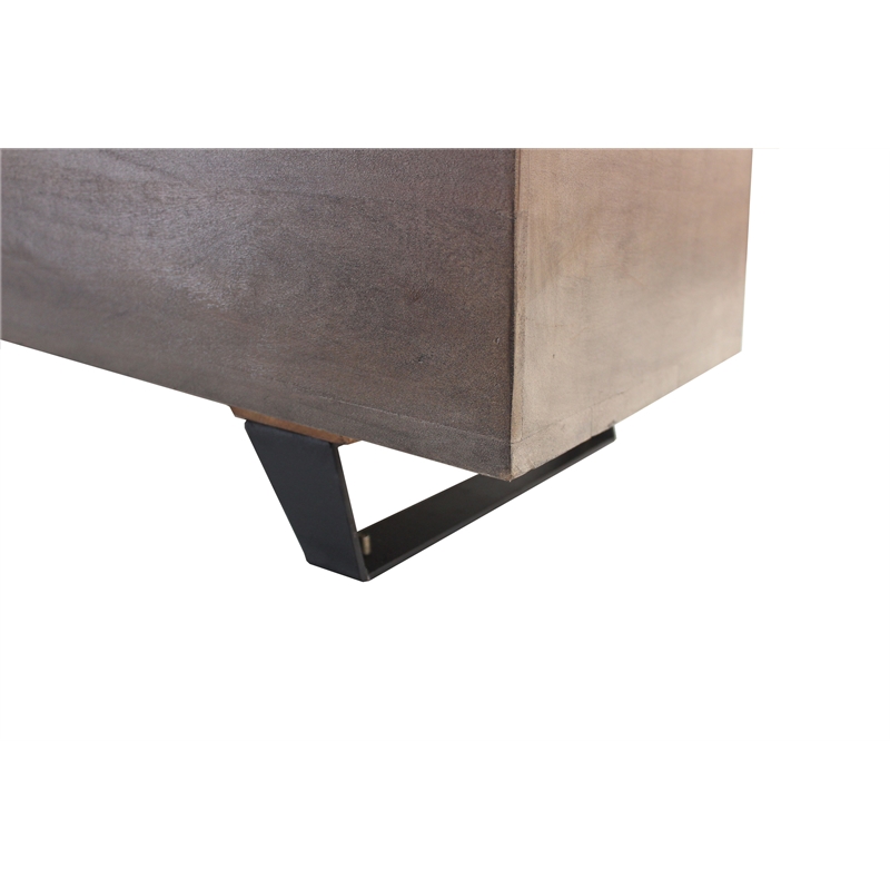 Anaheim Amanpour Solid Wood Storage Chest in Ash