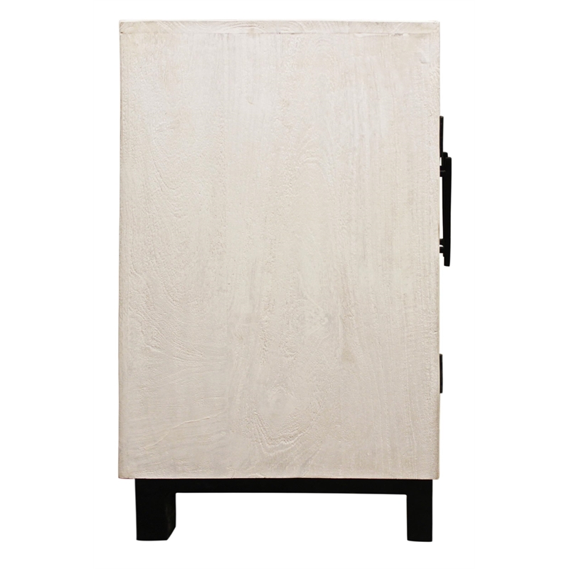 Bayside 6-Door Sideboard with Solid Wood Frame Multi-Color 2-Tone Finish