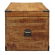Golden Mateo Solid Wood Trunk End Table in Natural
