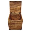 Golden Mateo Solid Wood Trunk End Table in Natural