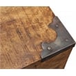 Golden Mateo Solid Wood Trunk End Table in Natural