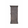 Carter Flores 4-Door Sideboard in Distressed Gray Finish on Mango Solid Wood
