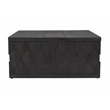 Onyx Storage Cocktail Table in Dark Gray on Mango Solid Wood