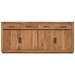 Fernious 4 Drawer 4 Door Sideboard in Natural Finish on Mango Solid Wood