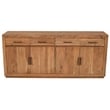Fernious 4 Drawer 4 Door Sideboard in Natural Finish on Mango Solid Wood