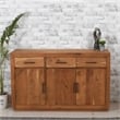 Fernious 3 Drawer 3 Door Sideboard in Natural Finish on Mango Solid Wood