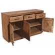 Fernious 3 Drawer 3 Door Sideboard in Natural Finish on Mango Solid Wood