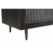Sarah 4 Door Media Cabinet Mango Solid Wood Antique Brown Finish on Iron Base