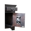 Durango Nightstand on Acacia Solid Wood in Dark Chocolate Brown