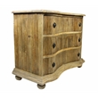Manhattan Beach Barlow 3-Drawer Chest on Old Pine Solid Wood in Natural