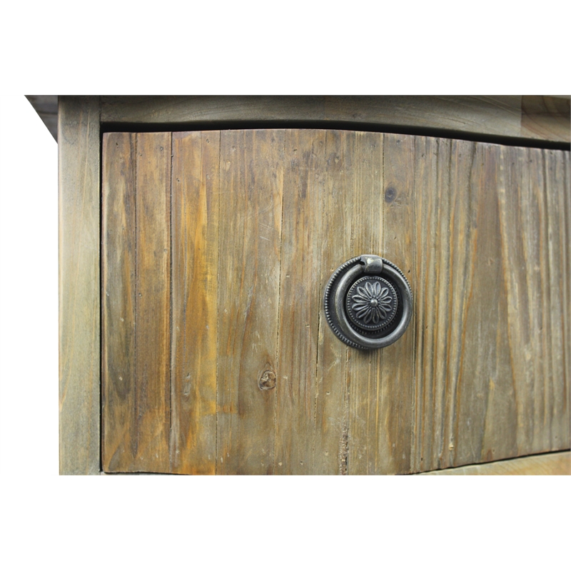 Manhattan Beach Barlow 3-Drawer Chest on Old Pine Solid Wood in Natural