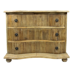 manhattan beach barlow 3-drawer chest on old pine solid wood in natural