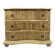 Manhattan Beach Barlow 3-Drawer Chest on Old Pine Solid Wood in Natural
