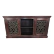 Arvada Mango Solid Wood 2 Door Hand-Carved Plasma/Buffet in Brown