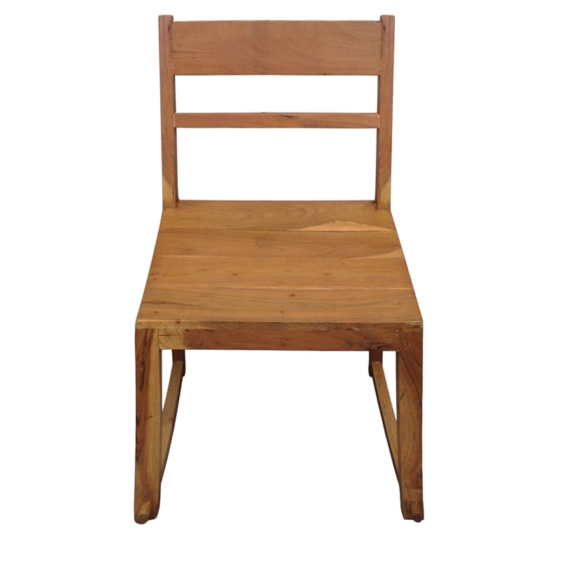 Fernious Dining Chair on Mango Solid Wood in Natural Finish - 2 Piece Set